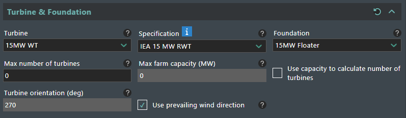 User Turbine & Foundation section