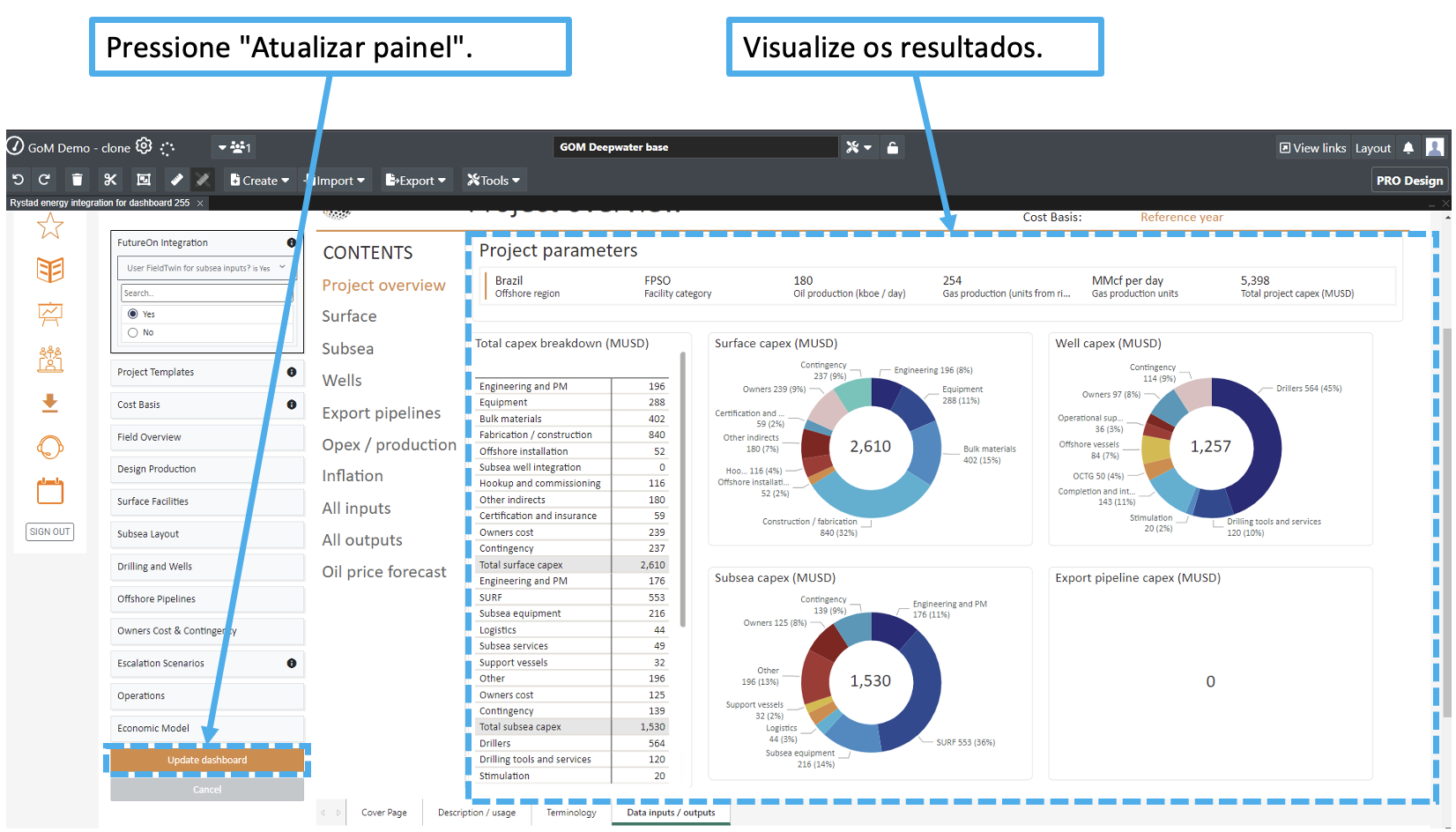 Update Dashboard