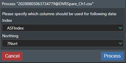 CSV column